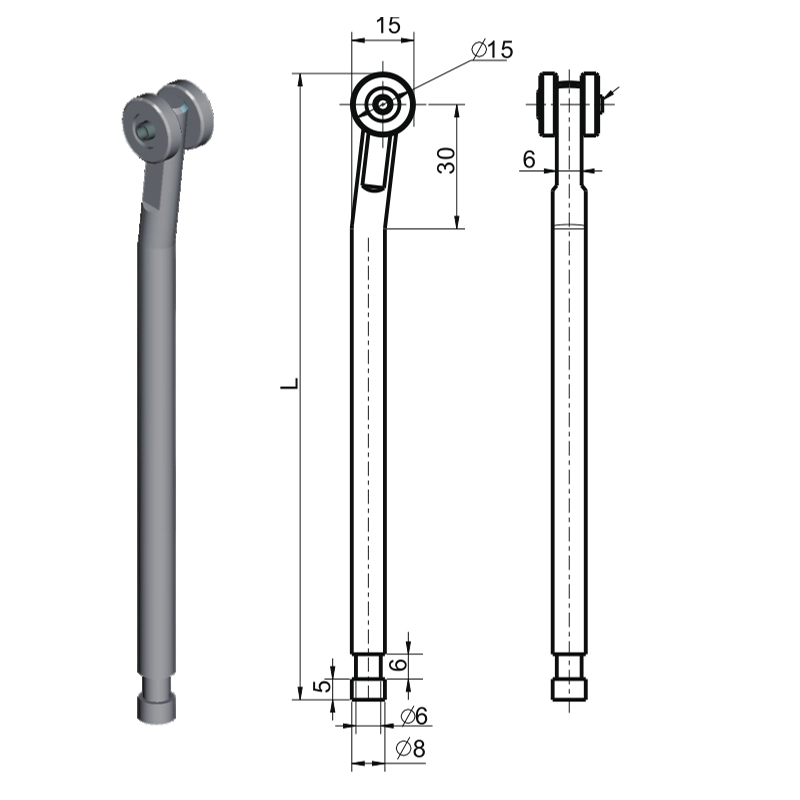 LG002A Verbindungsstangen-Industrieschlosszubehör
