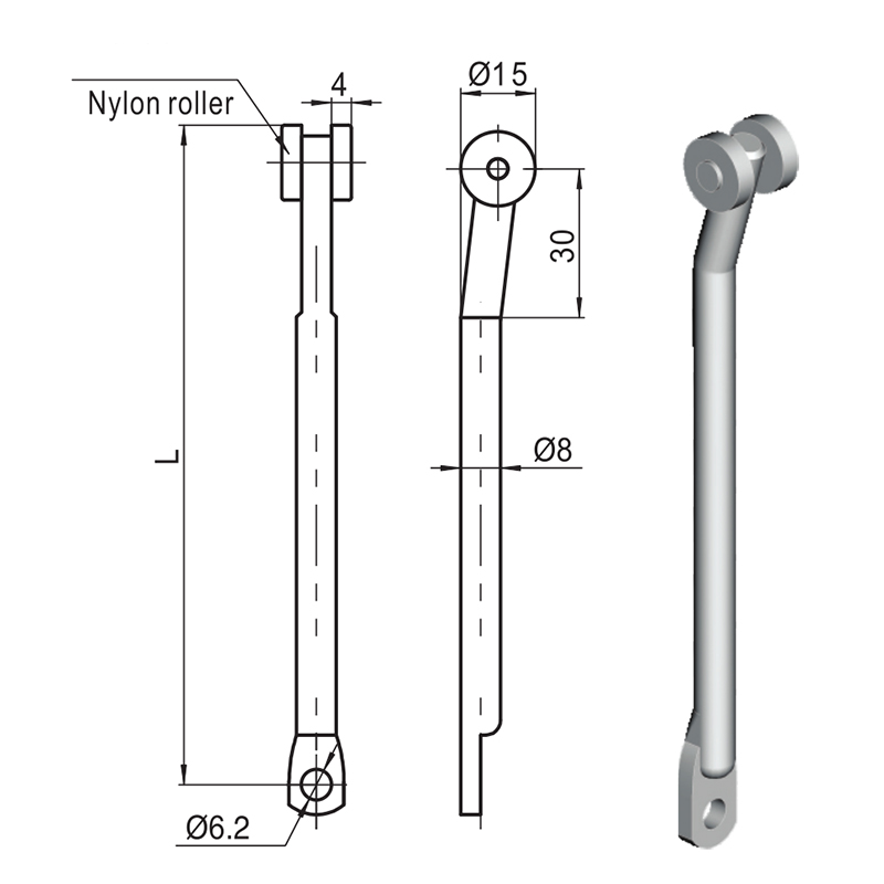 LG007-B Nylonrolle Industrie-Pleuelstangenzubehör